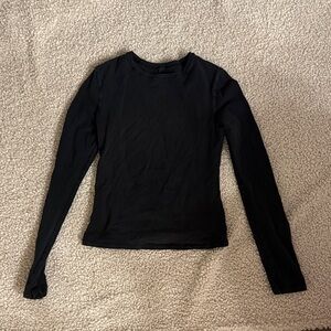 SKIMS Classic Black Long Sleeve Top